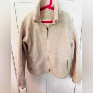 Abercrombie Kids Cream Teddy Jacket